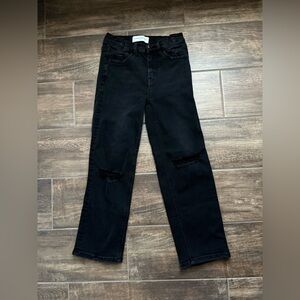 Flying Monkey Black HighRise Distressed Jeans